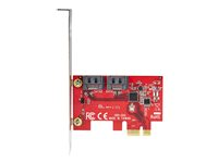 StarTech.com SATA PCIe-kort - 2-portars PCIe SATA-expansionskort - 6 Gbps - Hel-/lågprofil - PCI Express till SATA-adapter/-kontroller - ASM1061 icke-RAID-drift - PCIe till SATA-omvandlare - kontrollerkort - SATA 6Gb/s - PCIe 2.0 x1 2P6G-PCIE-SATA-CARD