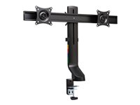 Kensington SmartFit Space-Saving Dual Monitor Arm monteringssats - lutning och vridning - för 2 monitorer - svart K55513WW