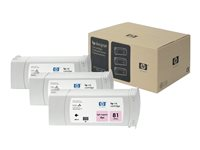 HP 81 - 3-pack - ljus magenta - original - bläckpatron C5071A