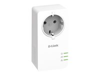 D-Link PowerLine AV2 1000 HD Gigabit Passthrough Kit DHP-P601AV - PowerLine adaptersats - vägginsticksbar DHP-P601AV/E