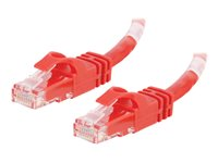 C2G Cat6 Booted Unshielded (UTP) Crossover Patch Cable - övergångskabel - 1.5 m - röd 83558