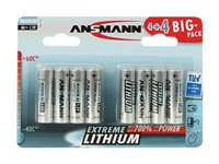 ANSMANN Extreme Lithium AA batteri - 8 x AA-typ - Li 1512-0012