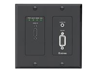 Extron XTP T UWP 202 4K NL HDMI, VGA Transmitter - Decorator-Style Wallplate - video/ljud/infraröd/seriell förlängare 60-1530-12