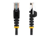 StarTech.com Cat5e Ethernet patchkabel med hakfria RJ45-kontakter - 7 m, Svart - patch-kabel - 7 m - svart 45PAT7MBK