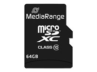 MediaRange - flash-minneskort - 64 GB - microSDXC MR955