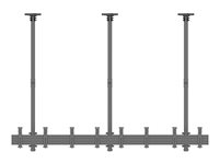 Multibrackets M Pro Series MBC4X1U monteringssats - en sida - för 4 LCD-bildskärmar - svart 7350105212277