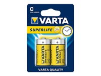 Varta Superlife 2014 batteri - 2 x C - Kolzink 02014 101 412