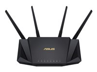 ASUS RT-AX58U - trådlös router - Wi-Fi 6 - skrivbordsmodell 90IG04Q0-MO3R10