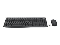 Logitech MK370 Combo for Business - sats med tangentbord och mus - QWERTZ - tysk - grafit Inmatningsenhet 920-012065