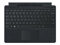 Microsoft Surface Pro Signature Keyboard - tangentbord - med pekplatta, accelerometer, Förvarings- och laddningsfack för Surface Slim Pen 2 - QWERTZ - tysk - svart Inmatningsenhet 8XA-00005