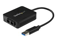 StarTech.com USB to Fiber Optic Converter - 1000Base-SX SC - MM - Windows / Mac / Linux - USB 3.0 Ethernet Adapter - Network Adapter (US1GA30SXSC) - nätverksadapter - USB 3.0 - 1000Base-SX US1GA30SXSC