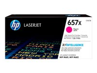 HP 657X - Lång livslängd - magenta - original - LaserJet - tonerkassett (CF473X) CF473X