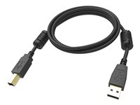 Vision Professional - USB-kabel - USB till USB typ B - 1 m TC 1MUSB/BL