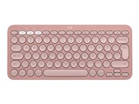 Logitech Pebble Keys 2 K380s - tangentbord - QWERTY - USA, internationellt - tonal rose Inmatningsenhet 920-011853