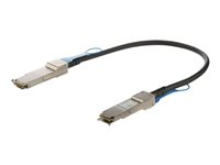 StarTech.com Cisco QSFP-H40G-CU0-5M Compatible 0.5m 40G QSFP+ to QSFP+ DAC Twinax, 40G QSFP+ Copper DAC 40 Gbps Low Power Passive Transceiver Module DAC, Cisco Firepower C9200, 40GE Cable - Lifetime Warranty (QSFPH40GCU05) - 40GBase direktkopplingskabel - 50 cm - svart QSFPH40GCU05