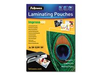 Fellowes Laminating Pouches Impress 100 Micron - 100-pack - glättat - A3 - lamineringsfickor 5351205