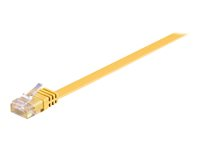 MicroConnect nätverkskabel - 2 m - gul V-UTP602Y-FLAT