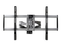 StarTech.com Full Motion TV Wall Mount, Heavy Duty Articulating TV Wall Mount Bracket for 32" to 75" (165lb/75kg) VESA Display, Universal Adjustable Tilt/Swivel Flat Screen Arm, Silver - Cable Management (FPWARPS) konsol - för TV - svart, silver FPWARPS