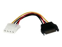 StarTech.com 6in SATA to LP4 Power Cable Adapter - F/M - Power adapter - SATA power (M) to 4 pin internal power (F) - 5.9 in - black - LP4SATAFM6IN - strömadapter - SATA-ström till 4 pin intern effekt - 15 cm LP4SATAFM6IN