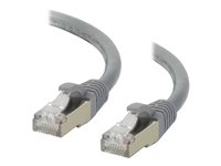 C2G Cat6a Booted Shielded (STP) Network Patch Cable - patch-kabel - 2 m - grå 89903