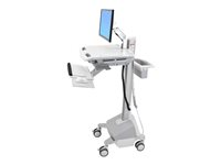 Ergotron StyleView Cart with LCD Arm, LiFe Powered vagn - öppen arkitektur - för LCD-skärm/tangentbord/mus/streckkodsläsare/processor - TAA-kompatibel SV42-6202-C