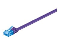 MicroConnect nätverkskabel - 50 cm - lila V-UTP6A005P-FLAT