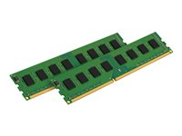 Kingston ValueRAM - DDR3 - sats - 8 GB: 2 x 4 GB - DIMM 240-pin - 1600 MHz / PC3-12800 - ej buffrad KVR16N11S8K2/8