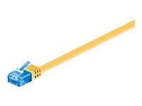 MicroConnect nätverkskabel - 3 m - gul V-UTP6A03Y-FLAT