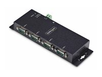 StarTech.com 4P Serial to Ethernet Adapter, IP LAN to RS232 DB9 Converter - enhetsserver - TAA-kompatibel I43-SERIAL-ETHERNET