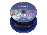 Verbatim - DVD+R DL x 50 - 8.5 GB - lagringsmedier 43703