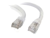 C2G Cat6a Booted Shielded (STP) Network Patch Cable - patch-kabel - 50 cm - vit 89934