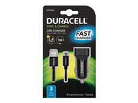 Duracell strömadapter för bil - USB DR5032A