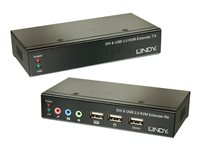 LINDY Cat.5 KVM Extender Classic - förlängare för tangentbord/video/mus/USB 39377