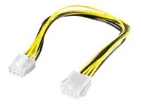 MicroConnect - förlängningskabel för ström - 8-stifts EPS12V till 8-stifts EPS12V - 20 cm PI02012