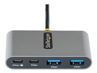 StarTech.com 4-Port USB-C Hub with 100W Power Delivery Pass-Through Charging, 2x USB-A + 2x USB-C, 5Gbps, USBC Hub w/ 1ft (30cm) Long Cable, Portable Laptop USB Type-C to USB-A/C Hub - USB 3.0 Expansion Hub (5G2A2CPDB-USB-C-HUB) - hubb - 4 portar 5G2A2CPDB-USB-C-HUB