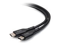 C2G 12ft (3.7m) USB-C Male to USB-C Male Cable (20V 5A) - USB 2.0 (480Mbps) - USB typ C-kabel - 24 pin USB-C till 24 pin USB-C - 3.7 m C2G28880