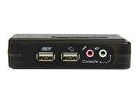 StarTech.com 2 Port USB VGA KVM Switch - Single VGA - Hot-key & Audio Support - 2048x1536 @60Hz KVM Switch - KVM Video Switch (SV211KUSB) - omkopplare för tangentbord/video/mus/ljud - 2 portar SV211KUSB