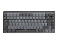 Logitech Master Series MX Mechanical Mini - tangentbord - QWERTY - nordiskt (danska/finska/norska/svenska) - grafit Inmatningsenhet 920-010776