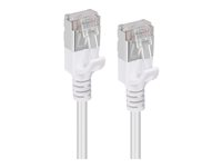 MicroConnect nätverkskabel - 50 cm - vit V-FTP6A005W-SLIM