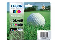 Epson 34XL - 4-pack - XL - svart, gul, cyan, magenta - original - bläckpatron C13T34794020