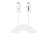 Sandberg - USB typ C-kabel - 24 pin USB-C till 24 pin USB-C - 2 m 136-57