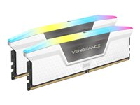 CORSAIR Vengeance RGB - DDR5 - sats - 32 GB: 2 x 16 GB - DIMM 288-pin - 6200 MHz / PC5-49600 CMH32GX5M2B6200C36W