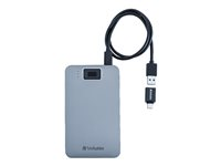 Verbatim Executive Fingerprint Secure - hårddisk - 1 TB - USB 3.2 Gen 1 53652