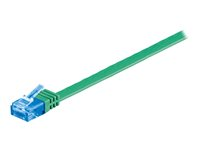 MicroConnect nätverkskabel - 5 m - grön V-UTP6A05G-FLAT