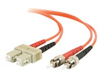 C2G SC-ST 50/125 OM2 Duplex Multimode PVC Fiber Optic Cable (LSZH) - nätverkskabel - 3 m - orange 85482