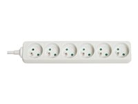 LINDY 6 Way Mains Gang Socket - effektband - 3680 Watt 73125