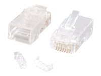 C2G RJ45 Cat5E Modular Plug (with Load Bar) for Round Solid/Stranded Cable - nätverkskontakt 88125