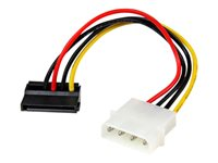 StarTech.com 15 cm 4-stifts Molex till vänstervinklad SATA-strömkabeladapter - strömadapter - SATA-ström till 4 pin intern effekt - 15 cm SATAPOWADPL