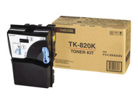 Kyocera TK 820K - svart - original - tonerkassett 1T02HP0EU0