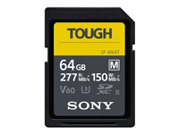 Sony SF-M Series Tough SF-M64T - flash-minneskort - 64 GB - SDXC UHS-II SFM64T.SYM